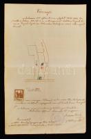 1913 Kolozsvár városi okmánybélyeg 10 x 1K okmányon