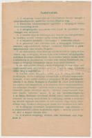 1944. "Magyar Királyi Postatakarékpénztár 5. számú fiókja" zálogjegye 60P-ről pecsétekkel ...