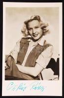 Csikós Rózsi színésznő aláírt fotólapja