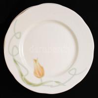 Zsolnay tulipános étkészlet, jelzett, matricás, hibátlan, összesen: