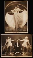 cca 1920-1940 Irene&Morisson és The Morisson's 2 db műtermi fotó artistákról, 22,5×16 cm