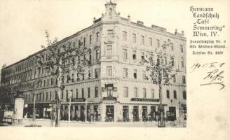 Vienna, Wien; Hermann Landschulz Café Semmering, Favoritenplatz Nr. 9