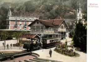 Vitznau, Rigi-Bahn Station / railway station (gluemark)