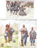 13 db klf. Hadsegélyező Hivatali képeslap  / 13 versch. AK des Kriegsfürsorgeamtes