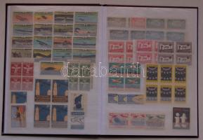 1908-1950. Repülés, Zeppelin, ballon 325 db főleg német levélzáró / 325 Flugvignetten (auch Ballon u...