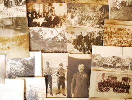 cca 1914-1918 27 db fotólap az I. világháború frontjáról. Részben feliratozott, sok mozgalmas eseménnyel / World War I. 27 military photos