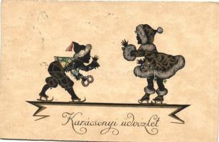 18 db RÉGI sziluett művészlap, benne pár erotikus sziluett lap, és éjjeli bécsi kép részegekkel, töb...