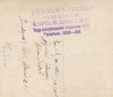 1936. február 25. Pobuda Alfréd (1876 - 1942): Budapest, jégzáró jelmezes felvonulás, fotólap felira...