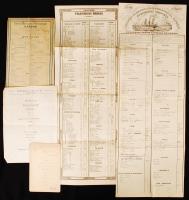 cca 1880-1975 5 db külföldi étlap olasz, horvát, francia nyelven.