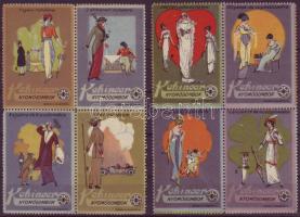 8 klf. Koh-i-noor reklámbélyeg / 8 versch. Koh-i-noor Reklamemarken