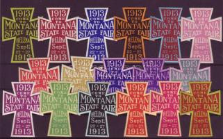 1913. Montana kiállítás 17 klf levélzáró / Montana State Fair 17 versch. Vignetten