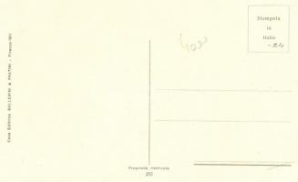 Winter, Italian art postcard; Ballerini & Fratini 253 s: Chiostri