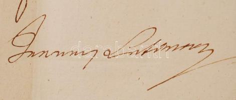 1816 Helytartótanácsi leirat József nádor (1776-1847), Darvas Ferenc (1740–1810) költő, al...