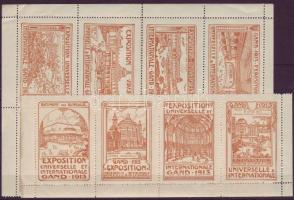 BELGIUM / BELGIEN 1910-1913. 34 klf. kiállítási levélzáró / 34 versch. Ausstellungsvignetten