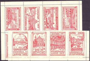 BELGIUM / BELGIEN 1910-1913. 34 klf. kiállítási levélzáró / 34 versch. Ausstellungsvignetten