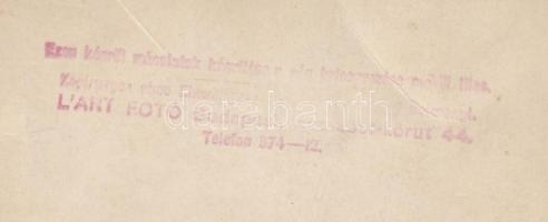 cca 1930 L’art fotószalon (Budapest): Trio FAMA, lokál táncosok, artisták reklámfotója, fe...