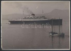 cca 1940 Saturnia, tengerjáró hajó, 12x17 cm