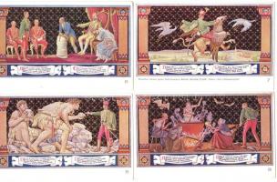 10 db lap a János vitéz sorozatból / 10 Stk Märchenillustrationen