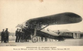 Aérodrome du Bourget-Dugny; Avion de Détroyat, acrobate civil, Morane-Saulnier - Moteur Salmson 230 CV / French aeroplane
