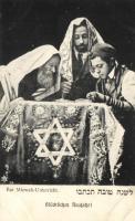 Glückliches Neujahr! Bar Mizwah-Unterricht / Hebrew New Year greeting, Judaica