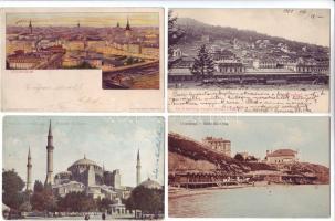 1899-1915. 4 db külföldi városképes lap / 4 Stk. Topographie Ausland