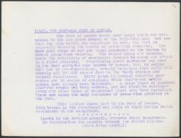 cca 1950 London forgalmas kikötője, angolul feliratozva, 15x20 cm