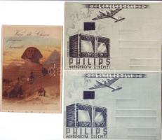 1900-1930. 3 db reklámkártya - nem képeslap / 3 Reklamekarten - keine AK