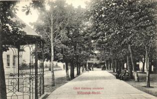 Előpatakfürdő, Újkút fősétány / promenade