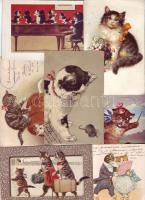Macskák 17 db / Katzen, 17 Stk.
