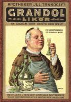 Grandol, liquor advertisement, Jul. Trnkóczy pharmacist, litho s: Berger
