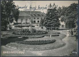 cca 1950 Benkő László: Harkányfürdő, pecséttel jelzett IBUSZ reklámfotó, 17x23 cm