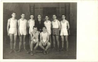 Magyar Tornász csapat, csoportkép / Hungarian gymnastics team group photo (ragazstónyom / gluemark)