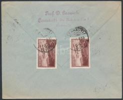 Levél Dániába, Cover from Cernanti to Denmark
