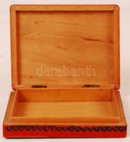 Címeres Kolozsvár 1940 feliratú fa cigarettatartó dobozka, 11x9x2 cm