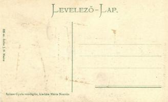 Márianosztra, Kegyhely, női fegyintézet; kiadja Spitzer Gyula vendéglős, Art Nouveau