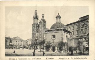 Kraków, Ringplatz, Adalbertkirche / square, church, hotel