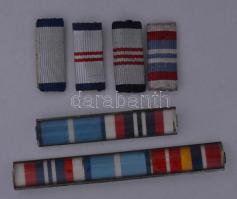 Románia 10db katonai szalagsáv tokokban T:vegyes
Romania 10pcs of military miniature ribbons in case...