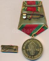 Románia 1962. "A mezőgazdaság kollektivizálásának bejezése" aranyozott fém emlékérem mells...