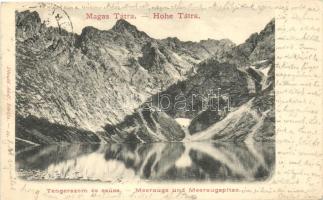 Tátra Tengerszem és csúcs / tarn, peak, Divald (EK)