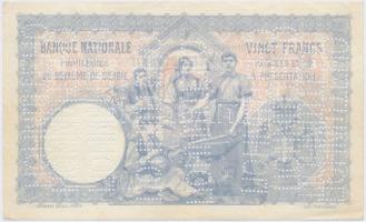 Szerbia 1905. 20D "A.000 000" sorozat és sorszámmal, ismeretlen cirill "PONISTENO&quo...