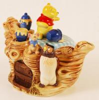 Walt Disney Micimackót és barátait ábrázoló teáskanna, hibátlan, jelzett, m: 19 cm, h: 27 cm
