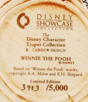 Walt Disney Micimackót és barátait ábrázoló teáskanna, hibátlan, jelzett, m: 19 cm, h: 27 cm