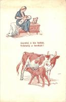 Hungarian mother and child protective project of the Stefánia Association, propaganda s: Szilágyi M. (EK)