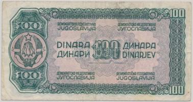 Jugoszlávia 1944. 100D T:III
Yugoslavia 1944. 100 Dinara C:F
Krause 53
