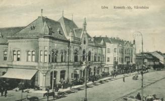 Léva, Kossuth tér; Schulz Ignác kiadása / square