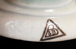 Porcelán táncoló gésa, hibátlan, jelzett, m: 15 cm