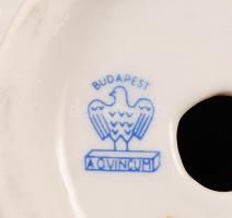 Aquincumi porcelán pipázó juhász, hibátlan, jelzett, m: 23 cm