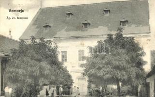 Somorja, Evangélikus templom; Kassay és Németh kiadása / church (EK)