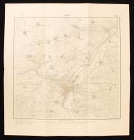 cca 1905-1910 2 db térkép-Magyarország geológiai térképe, tervezte Cholnoky Jenő, Magyar Földrajzi Intézet, 33x46 cm; Jena térképe, Königl. Preuß. Landesaufnahme, 60x56 cm