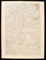 1924 Nyírbátor és környékének térképe, 1:200000, Magyar Királyi Állami Térképészet, 63x48 cm